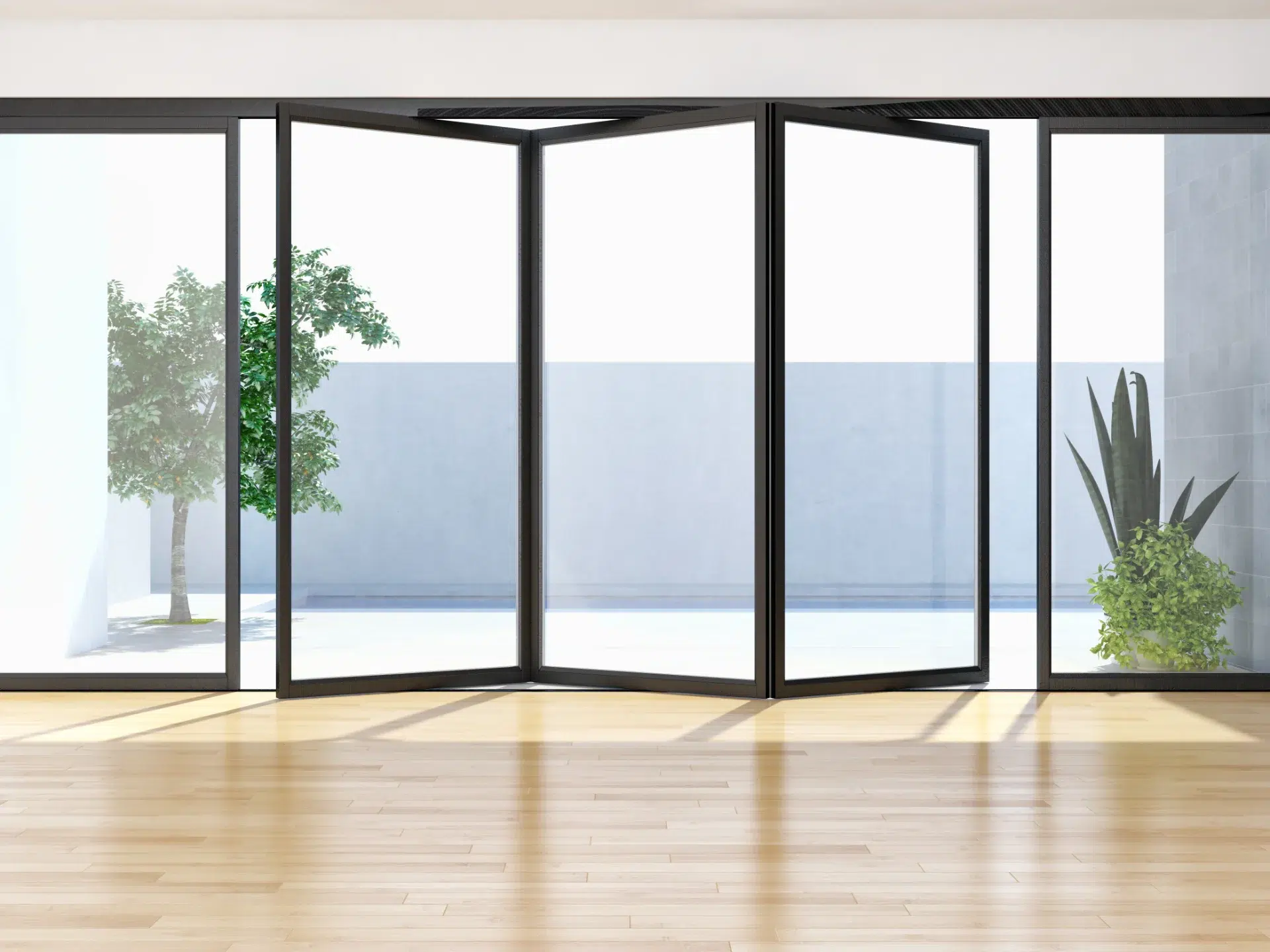 VLX 100 Bifold / Folding Door in Tampa, FL | TruePane Windows & Doors - detail 1