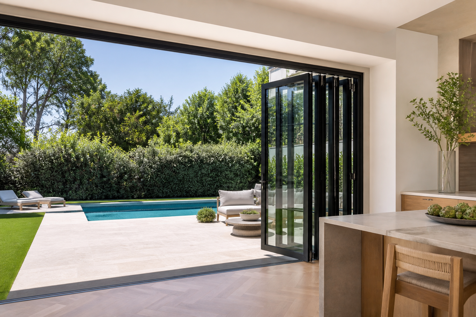 VLX 100 Bifold / Folding Door in Tampa, FL | TruePane Windows & Doors - detail 4